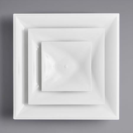 American Louver/Plasticade American Louver Stratus Cone Diffuser With 10" Neck, White, STR-C-10W STR-C-10W